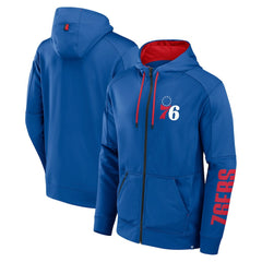 Fanatics - Philadelphia 76ers Baller Defender Performance Full-Zip Hoodie - Royal