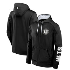 Fanatics - Brooklyn Nets Baller Defender Performance Full-Zip Hoodie - Black