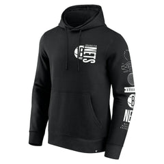 Fanatics - Brooklyn Nets Game Time Crossover Pullover Hoodie - Black