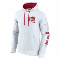 Fanatics - Miami Heat Game Time Crossover Pullover Hoodie - White