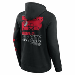 Fanatics - Portland Trail Blazers Game Time Crossover Pullover Hoodie - Black