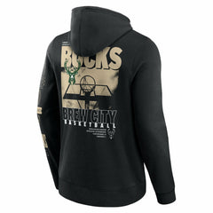 Fanatics - Milwaukee Bucks Game Time Crossover Pullover Hoodie - Black