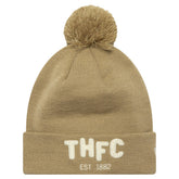 New Era Tottenham Hotspur New Era Boucle Cuffed Knit Hat with Pom - Tan