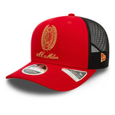 New Era AC Milan New Era Heritage Gold Original Fit 9FIFTY Stretch-Snap Hat - Red