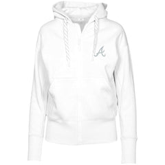 Atlanta Braves Levelwear Women's Gardinia Core Full-Zip Hoodie Sale