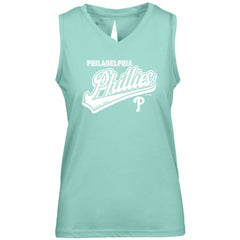 Philadelphia Phillies Levelwear Women's Paisley Sweep V-Neck Tank Top Clearance