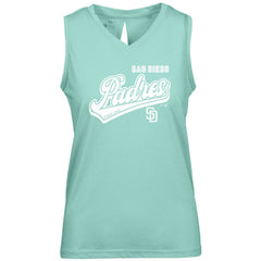 San Diego Padres Levelwear Women's Paisley Sweep V-Neck Tank Top Lifestyle