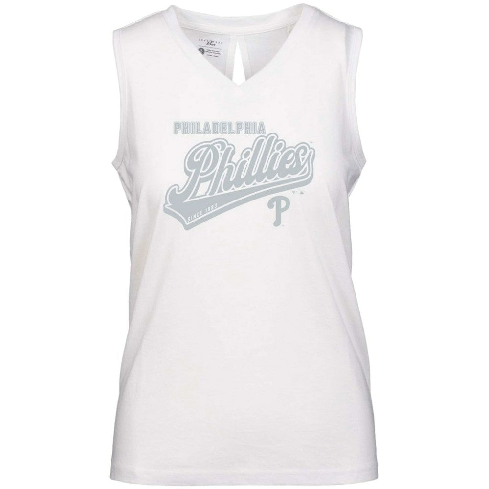 Philadelphia Phillies Levelwear Women's Paisley Sweep V-Neck Tank Top discount
