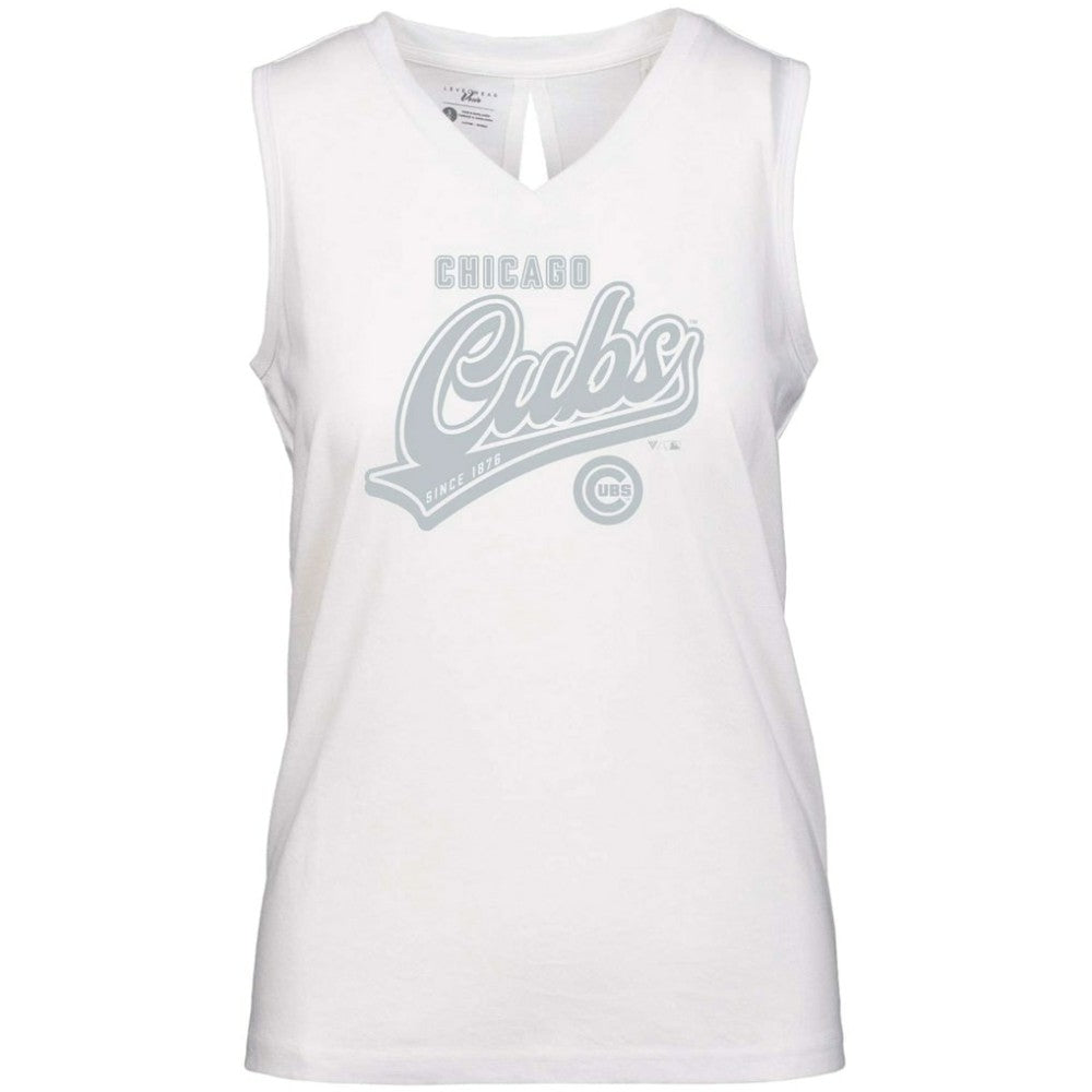 Chicago Cubs Levelwear Women's Paisley Sweep V-Neck Tank Top Near Me