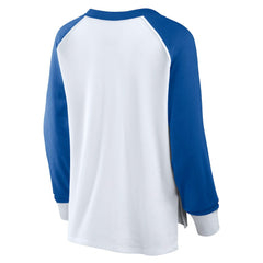 Fanatics - Philadelphia 76ers Women's Open Lane Waffle Long Sleeve V-Neck T-Shirt - White