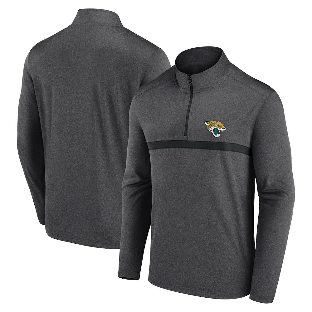 Jacksonville Jaguars Head-to-Head Quarter-Zip Pullover Charcoal - Fanatics