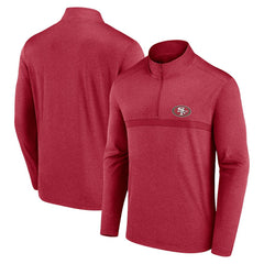 San Francisco 49ers Head-to-Head Quarter-Zip Pullover Scarlet - Fanatics