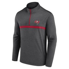 Tampa Bay Buccaneers Head-to-Head Quarter-Zip Pullover Heather Charcoal - Fanatics