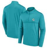 Miami Dolphins Head-to-Head Quarter-Zip Pullover Aqua - Fanatics