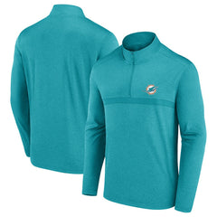 Miami Dolphins Head-to-Head Quarter-Zip Pullover Aqua - Fanatics