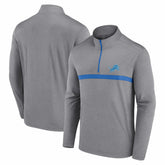 Detroit Lions Head-to-Head Quarter-Zip Pullover Gray - Fanatics