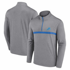 Detroit Lions Head-to-Head Quarter-Zip Pullover Gray - Fanatics
