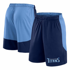Tennessee Titans Launch Shorts Navy/Light Blue - Fanatics