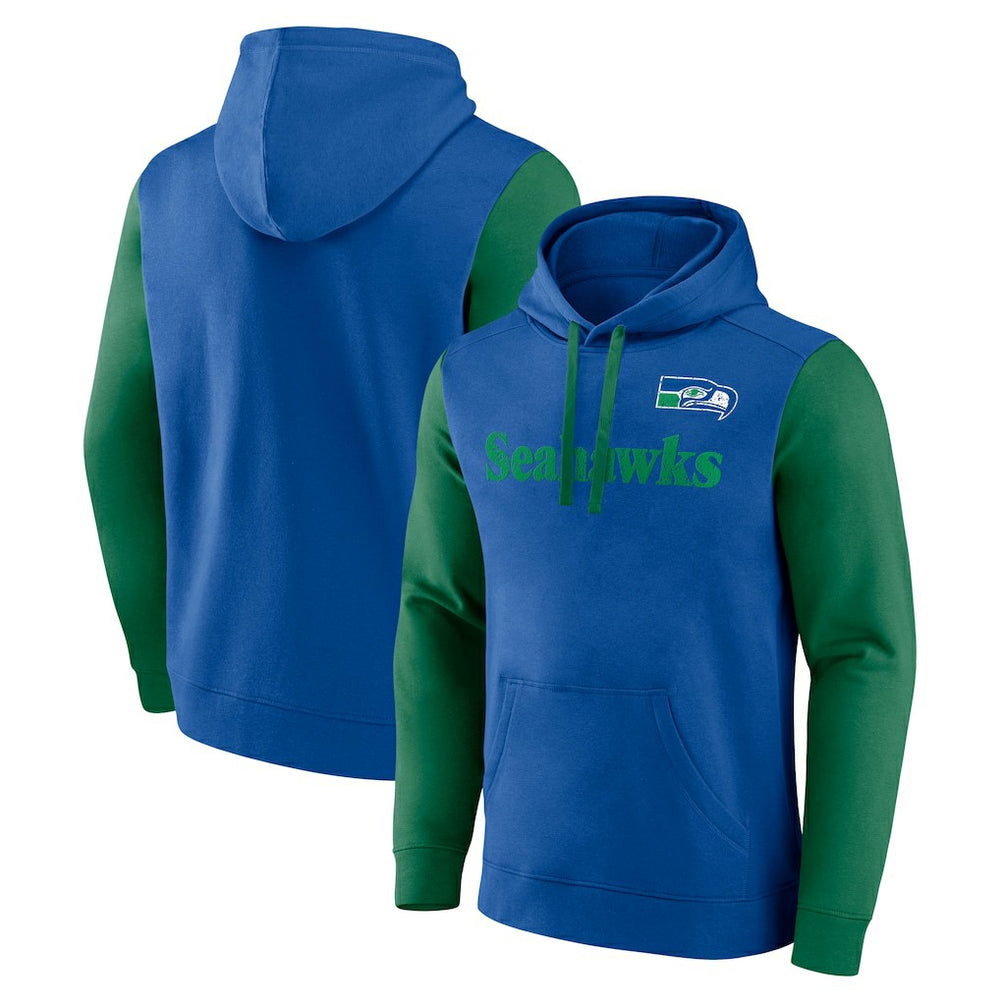 Seattle Seahawks Fleece Pullover Hoodie Royal - Fanatics