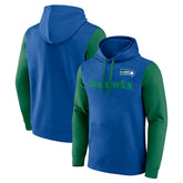 Seattle Seahawks Fleece Pullover Hoodie Royal - Fanatics
