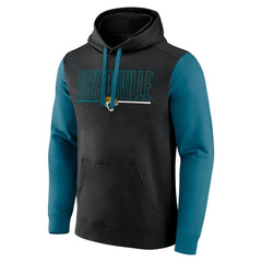 Jacksonville Jaguars Outline Pullover Hoodie Black/Teal - Fanatics