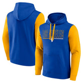 Los Angeles Rams Outline Pullover Hoodie Royal/Gold - Fanatics