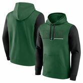 New York Jets Outline Pullover Hoodie Green/Black - Fanatics