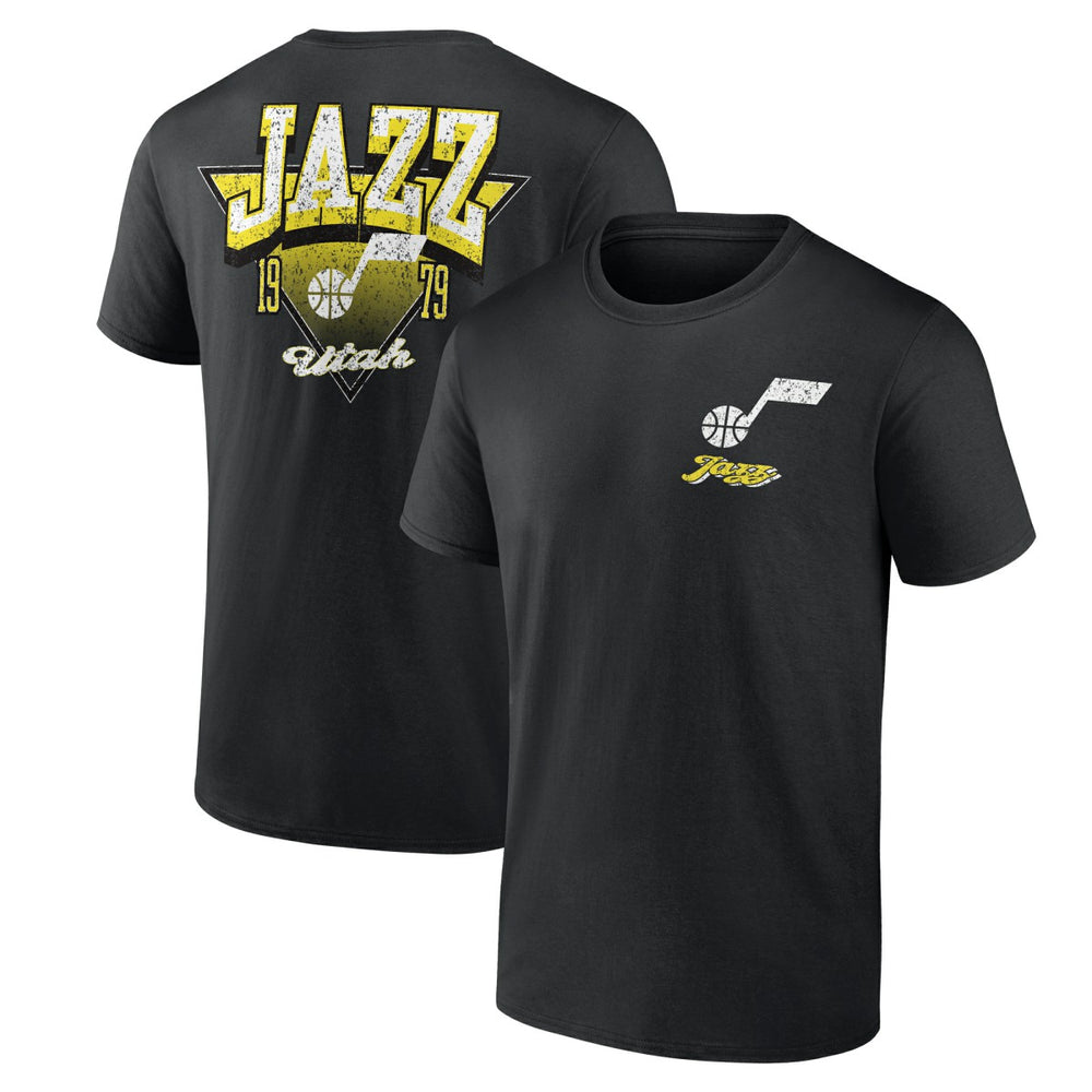 NBA - Utah Jazz Logo Athletic Never Over T-Shirt - Black