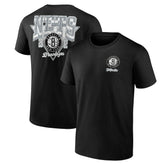 NBA - Brooklyn Nets Logo Athletic Never Over T-Shirt - Black