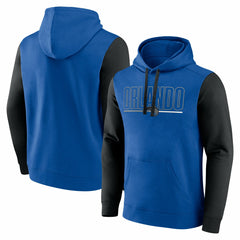 NBA - Orlando Magic Logo Athletic Outline Colorblock Pullover Hoodie - Blue