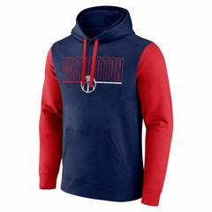 NBA - Washington Wizards Logo Athletic Outline Colorblock Pullover Hoodie - Navy