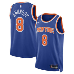 Nike - OG Anunoby New York Knicks Unisex Swingman Jersey - Icon Edition - Blue