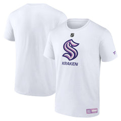 Seattle Kraken Fanatics 2024 Hockey Fights Cancer T-Shirt White
