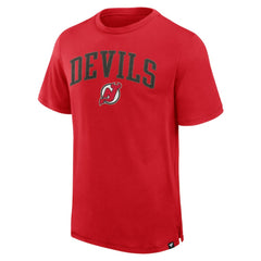 New Jersey Devils - Fanatics Elevated Pima T-Shirt Red