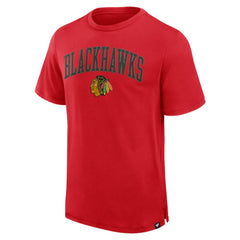 Chicago Blackhawks Fanatics Elevated Pima T-Shirt Red