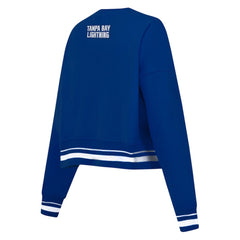 Tampa Bay Lightning - Pro Standard Women's Area Code Cropped Pullover Sweatshirt Blue