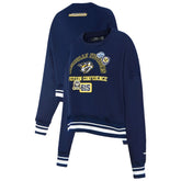Nashville Predators - Pro Standard Women's Area Code Cropped Pullover Sweatshirt Navy
