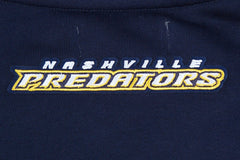 Nashville Predators - Pro Standard Women's Area Code Cropped Pullover Sweatshirt Navy
