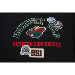 Minnesota Wild - Pro Standard Women's Area Code Cropped Pullover Sweatshirt Black