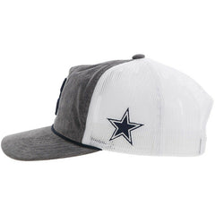 Dallas Cowboys HOOey H Cord Trucker Adjustable Hat Gray - NFL