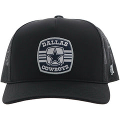 Dallas Cowboys HOOey Patch Rope Trucker Adjustable Hat Black - NFL