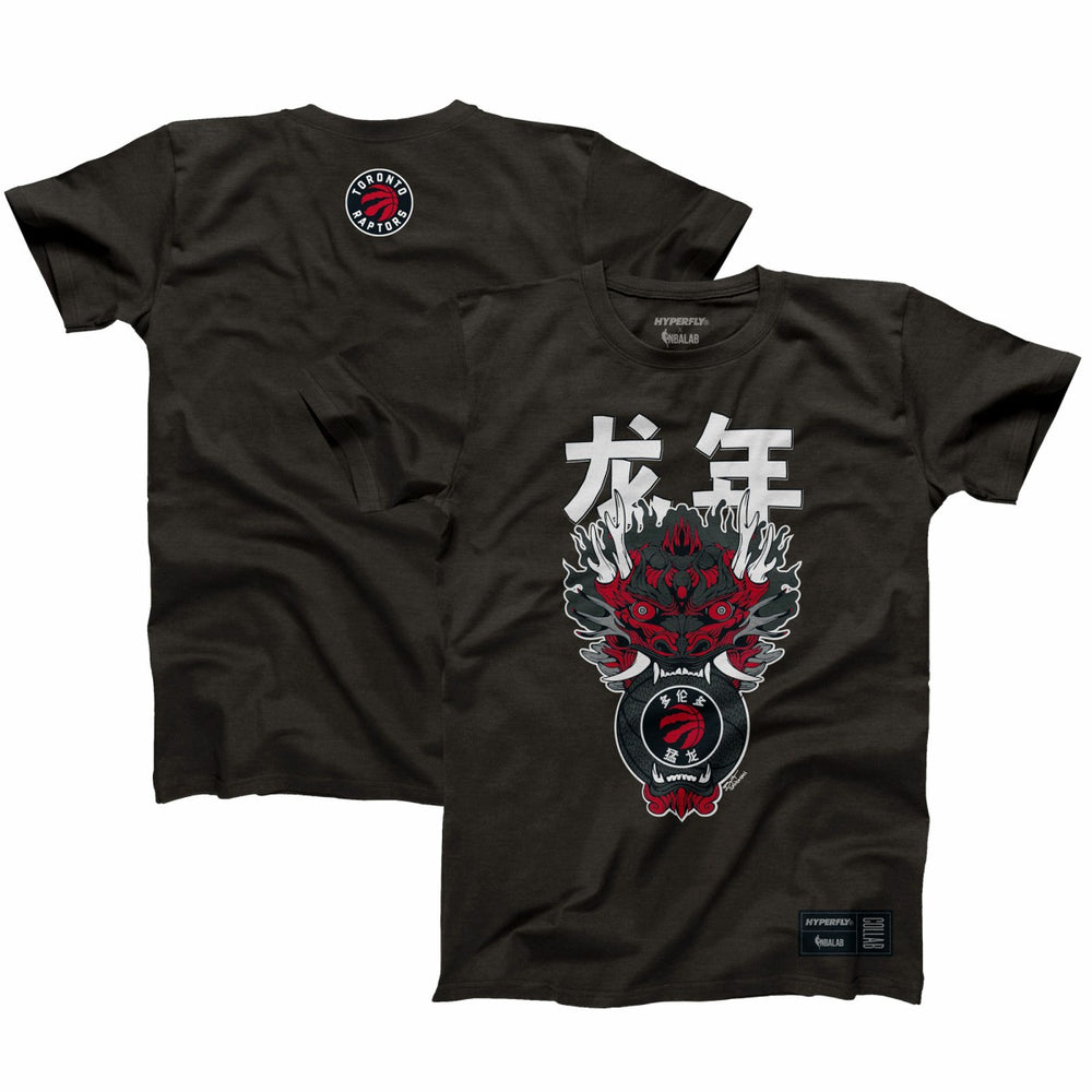 NBA - Toronto Raptors Hyperfly Unisex Year of the Dragon Lunar New Year Collection T-Shirt - Heather Black