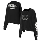 NBA - Memphis Grizzlies Pro Standard Women's Paint The City Cropped Pullover Sweatshirt - Black
