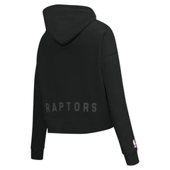 NBA - Toronto Raptors Pro Standard Women's Jewels Cropped Pullover Hoodie - Black