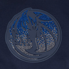 NBA - Dallas Mavericks Pro Standard Women's Jewels Cropped Pullover Hoodie - Navy