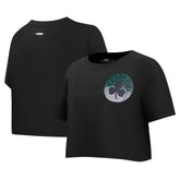 NBA - Boston Celtics Pro Standard Women's Jewels Boxy Cropped T-Shirt - Black