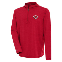 Cincinnati Reds Antigua Tidy Quarter-Zip Hoodie Clearance