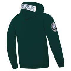 NBA - Milwaukee Bucks Pro Standard Split Logo Pullover Hoodie - Hunter Green