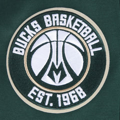 NBA - Milwaukee Bucks Pro Standard Split Logo Pullover Hoodie - Hunter Green