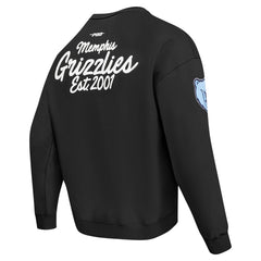 NBA - Memphis Grizzlies Pro Standard Paint the City Drop Shoulder Sweatshirt - Black
